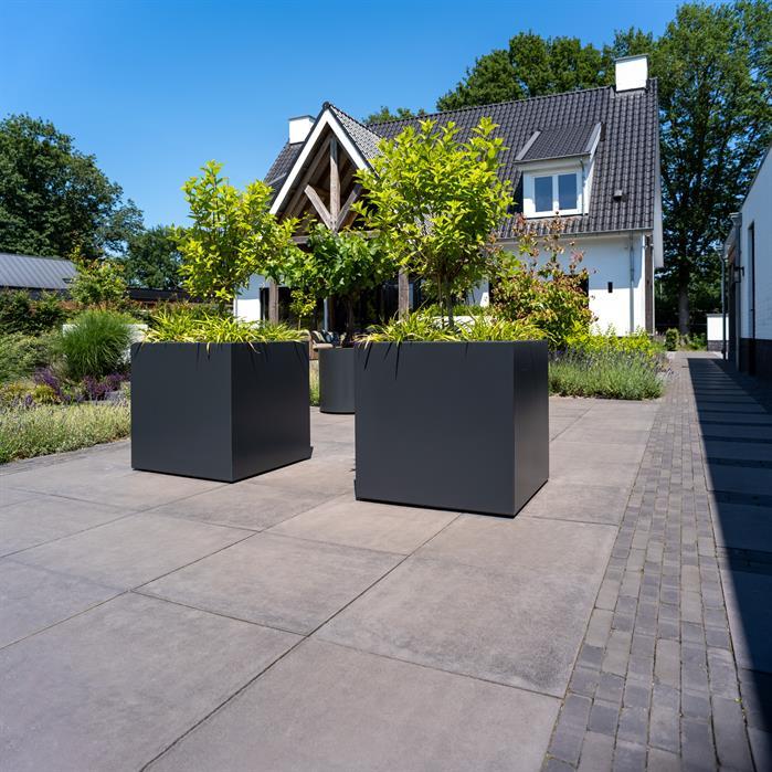 AFWL23 - Aluminium,Plantenbakken,CARREZ Met wielen,2000 x 500 x 500 mm