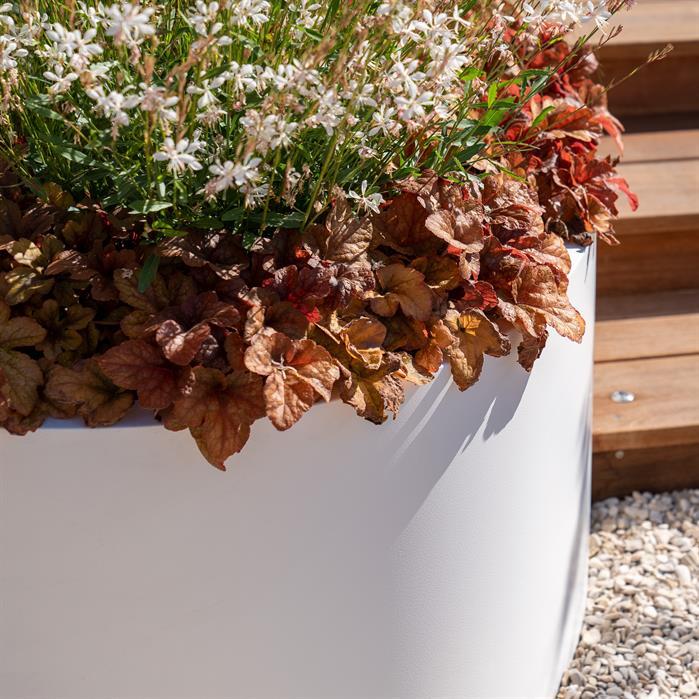AEL3 - Aluminium,Plantenbakken,ELLIPSE met bodem,2000 x 1200 x 600 mm
