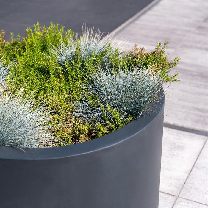 PJ3 - Polyester,Plantenbakken,CIRCUM met bodem,1000 x 600 mm