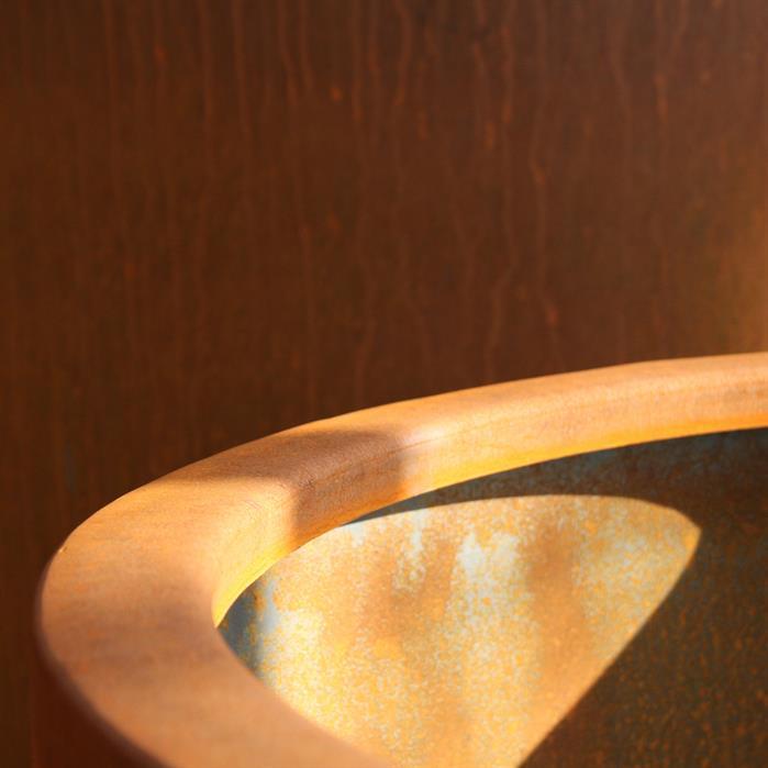CCP1.1 - Stal kortenowska,Donice,CONIC z nózkami,2000 x 800 mm