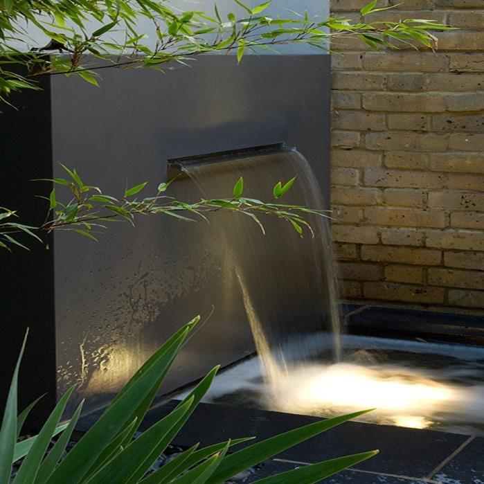VM2.2.600 (incl Waterfall 600 + VP3 Pump) - Aluminium,Waterelementen,Vijvermuren vrijstaand,2500 x 250 x 1200 mm