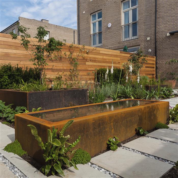 VC3 - Cortenstaal,Waterelementen,Vijvers standaard,4000 x 1000 x 600 mm