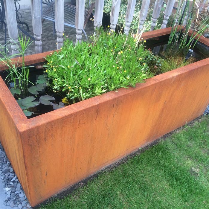 VC9.1 - Cortenstaal,Waterelementen,Vijvers standaard,2000 x 800 x 400 mm