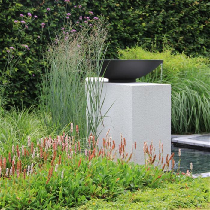 WNG1 - steel DB703   - Gecoat staal,Waterelementen,Waterschalen,600 x 140 mm