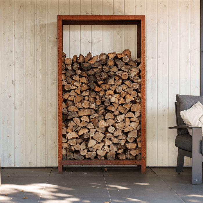 BHS4.1 - Cortenstaal,Houtopslagen,LOGG,1200 x 400 x 1000 mm