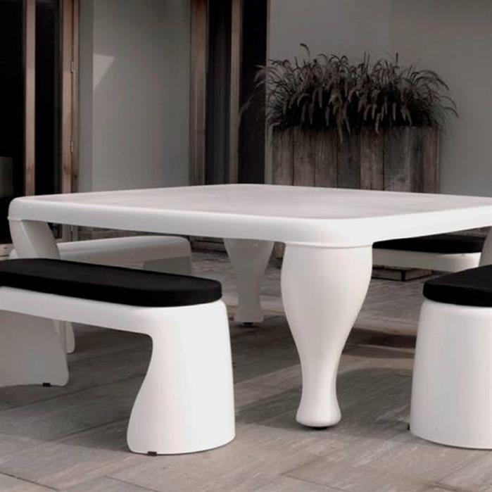 TBB105 Bench Barok RAL (op=op) - Polyester,Tuinmeubilair,BAROK ,1170 x 450 x 470 mm