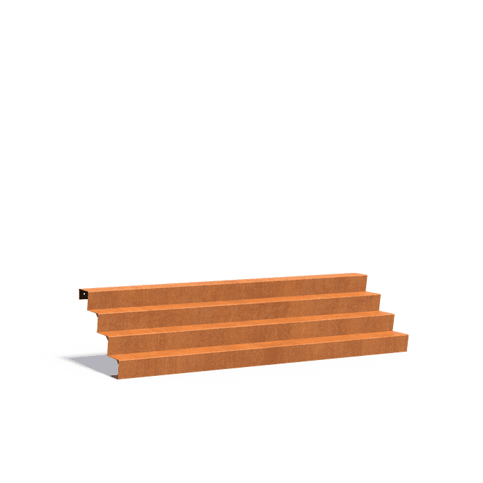 CST4.6 (4 stair steps) - Acier corten,Escaliers,Escaliers,3000 x 960 x 680 mm
