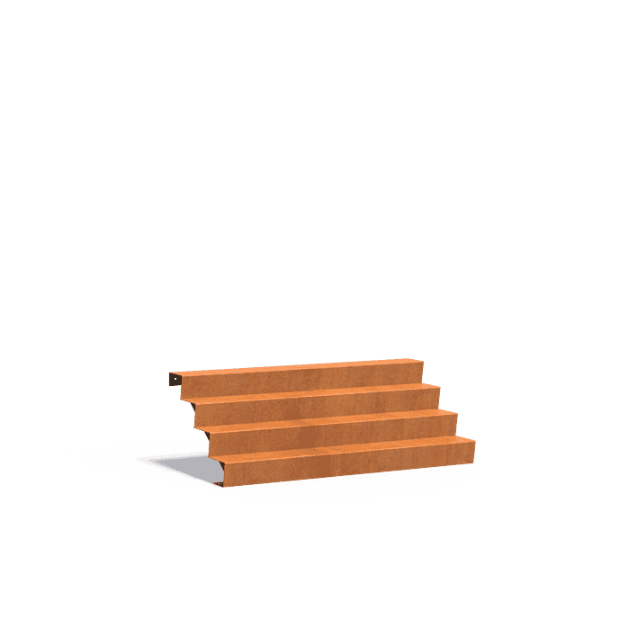 CST4.4 (4 stair steps) - Cortenstaal,Trappen,Trappen,2000 x 960 x 680 mm