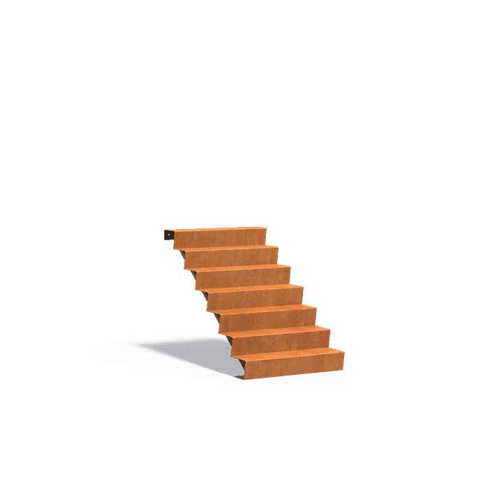 CST7.1 (7 stair steps) - Cortenstaal,Trappen,Trappen,1000 x 1680 x 1190 mm