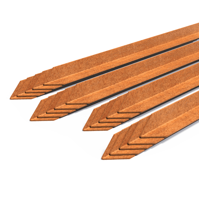 PKC1.1 (20pcs) - Cortenstaal,Accessoires,Piketpalen,30 x 30 x 600 mm
