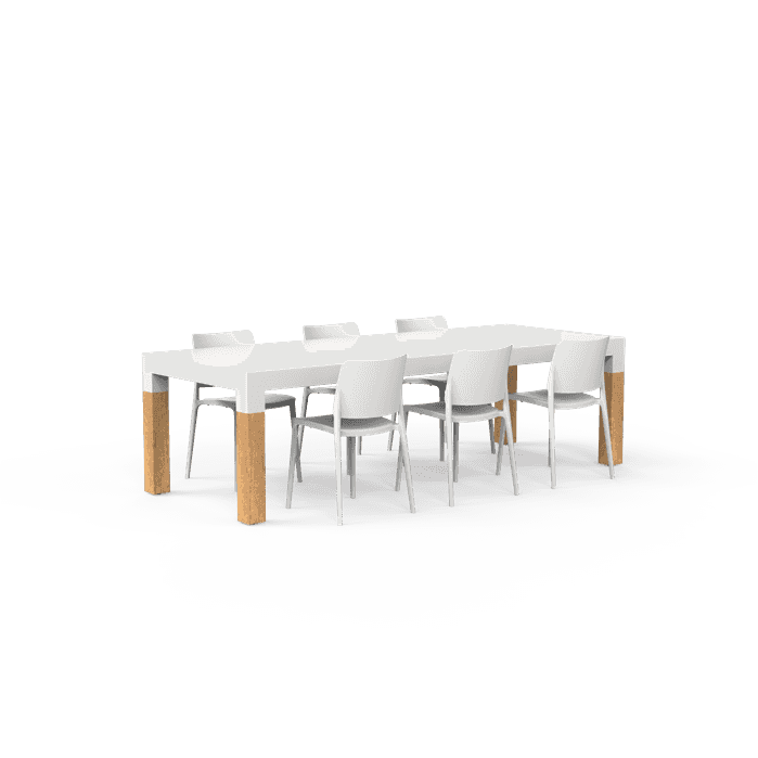 TBW260 Table Borra wooden legs 