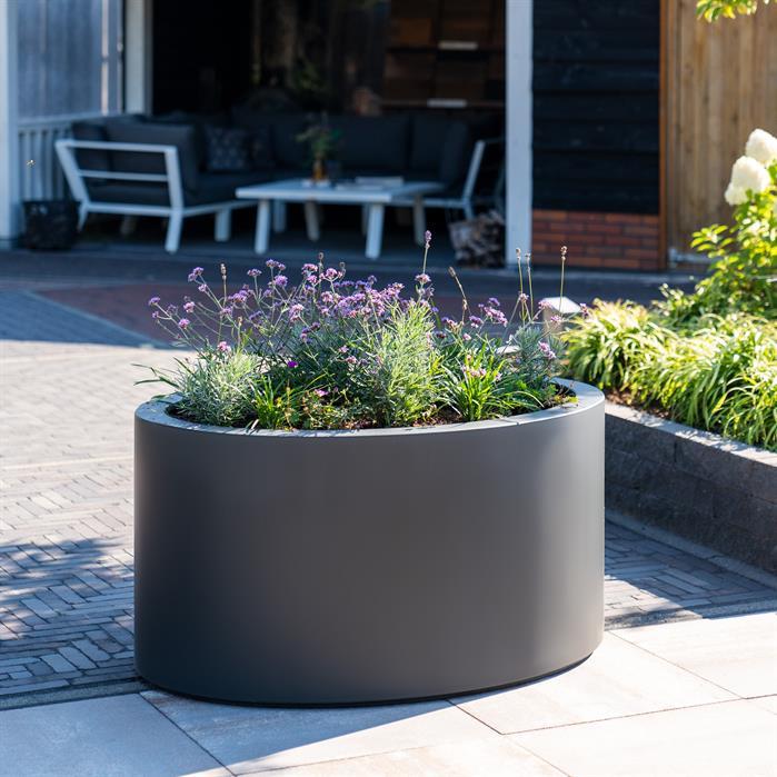 PEL1 - Polyester,Plantenbakken,ELLIPSE met bodem,2000 x 1200 x 600 mm
