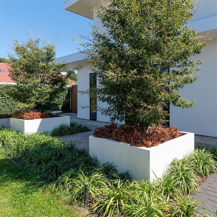 PB3.2 - Polyester,Plantenbakken,CARREZ met bodem,1400 x 1400 x 600 mm