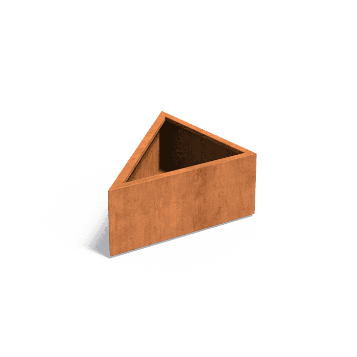 CAT5.3 - Cortenstaal,Plantenbakken,TRIANGLE,1000 x 1000 x 400 mm