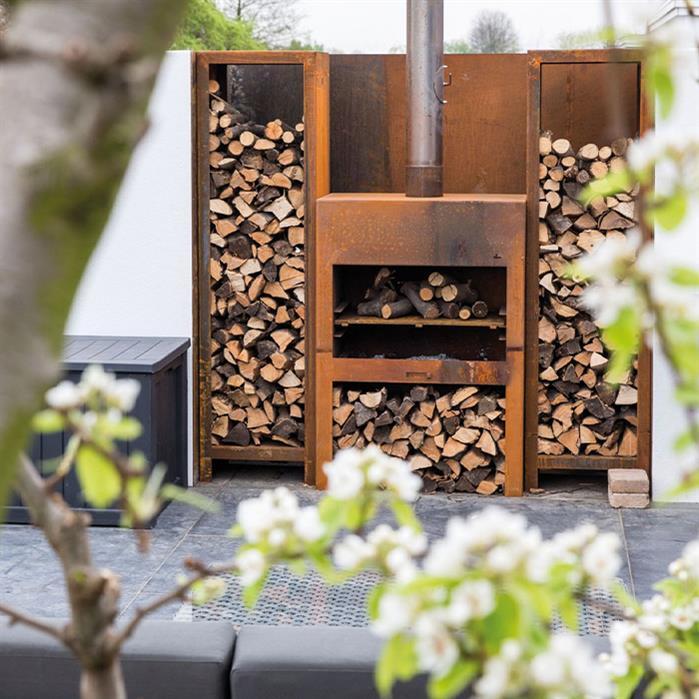 BK2SA.200 - Cortenstaal,Buitenhaarden,ENOK,1000 x 500 x 1000 mm