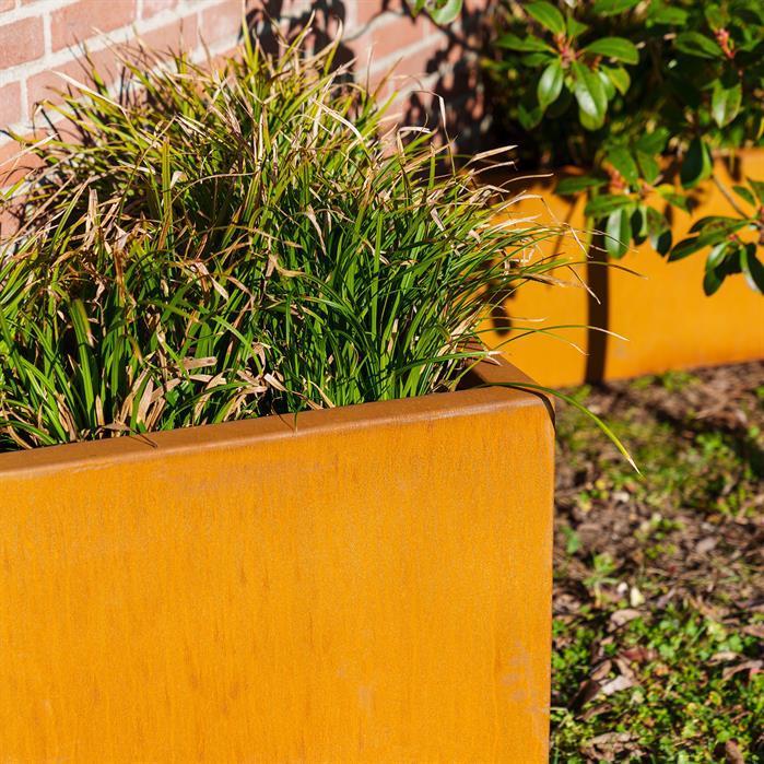 CAT8.2 - Corten steel,Planters,TRIANGLE,600 x 600 x 600 mm