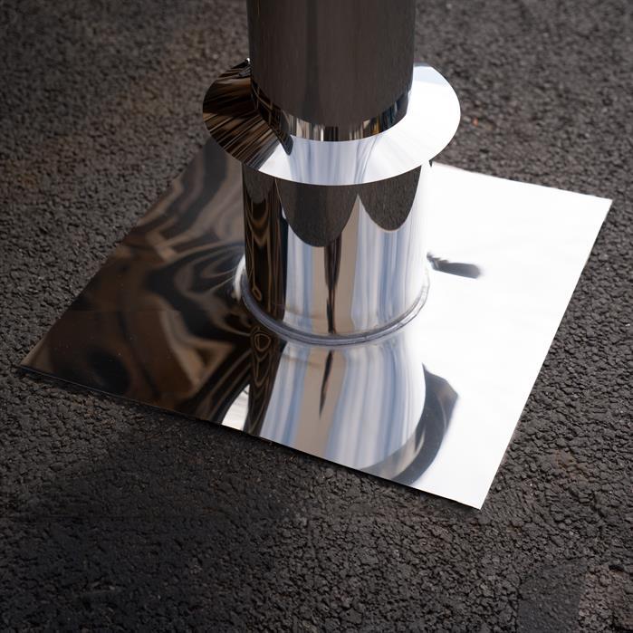 BAC1.200mm, roofpassage rvs (set)  - RVS,Accessoires
,Dakdoorvoer,200 x 1100 mm