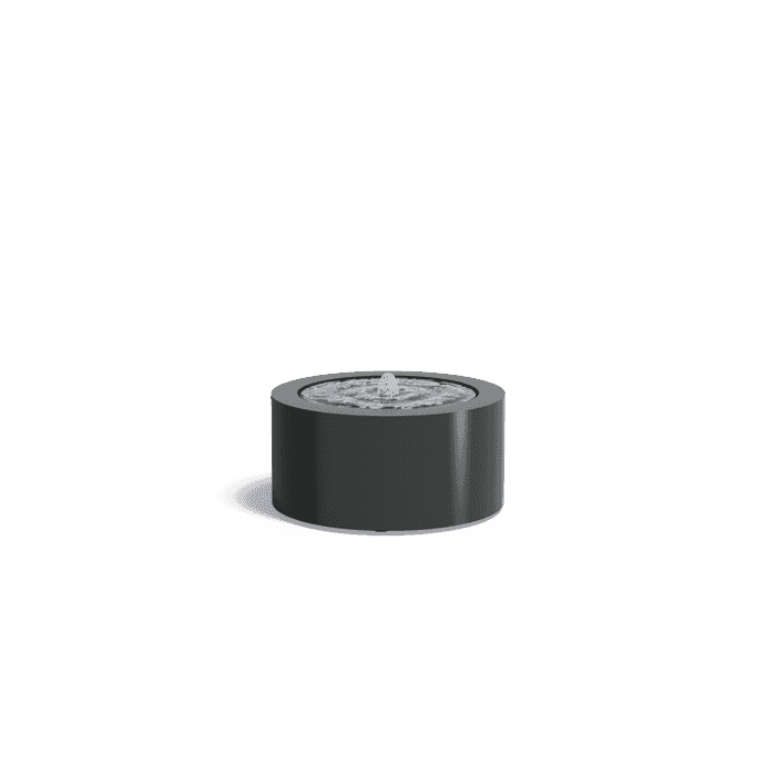 ABR7 (1 fountain + LED) - Aluminium,Waterelementen,Watertafels rond,800 x 400 mm