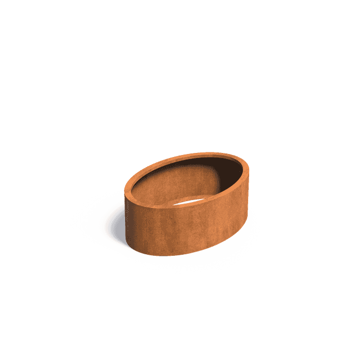 CELW6 - Stal kortenowska,Donice,ELLIPSE Bez dna,1200 x 800 x 400 mm