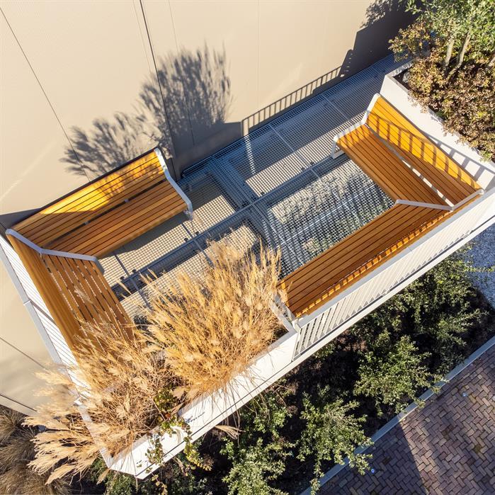 STBE.1500SB.ZnRc garapa - Acier enduit,Bancs,STORR avec dossier,1500 x 650 x 850 mm