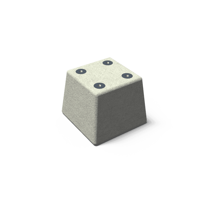 ACBP250 - FURNS accessories,Concrete pile,250 x 250 x 200 mm