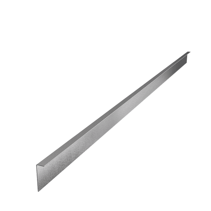 VZ2.100 (1pcs = 2,3m1) - Verzinkt staal,Kantopsluitingen,Kantopsluiting gezette bovenrand,2300 x 2 x 100 mm