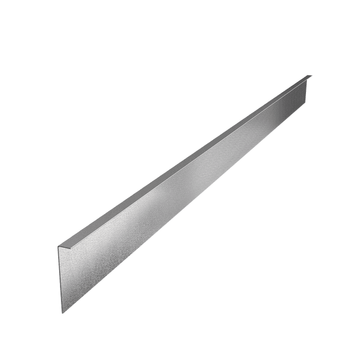 VZ2.150 (1pcs = 2,3m1) - Verzinkt staal,Kantopsluitingen,Kantopsluiting gezette bovenrand,2300 x 2 x 150 mm