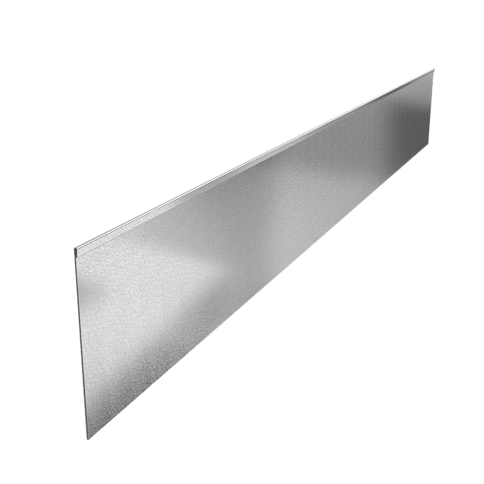 VP2.290 (1pcs = 2,3m1) - Verzinkt staal,Kantopsluitingen,Kantopsluiting geplette bovenrand,2300 x 2 x 290 mm