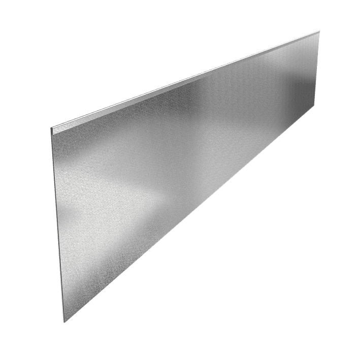 VP2.390 (1pcs = 2,3m1) - Verzinkt staal,Kantopsluitingen,Kantopsluiting geplette bovenrand,2300 x 2 x 390 mm