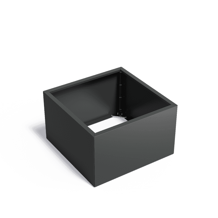 VGWC5.2 - Gecoat staal,Plantenbakken,CARREZ Connect zonder bodem,1000 x 1000 x 600 mm