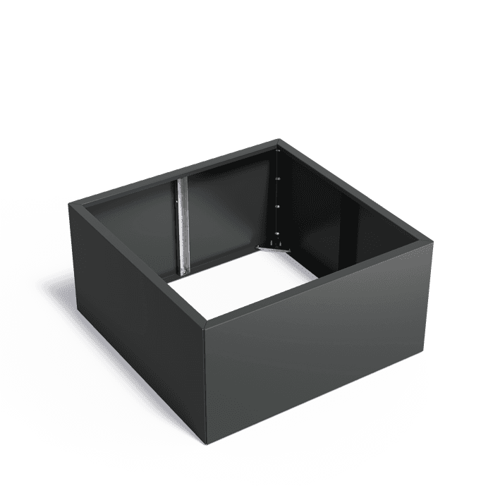VGWC4.2 - Beschichtetem Stahl,Pflanzkübel,CARREZ Connect ohne Boden,1200 x 1200 x 600 mm