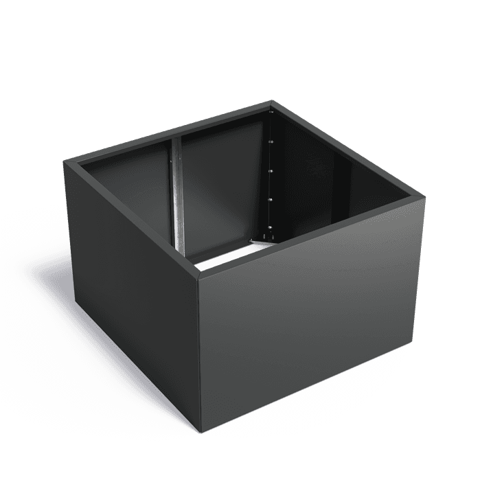 VGWC4.1 - Gecoat staal,Plantenbakken,CARREZ Connect zonder bodem,1200 x 1200 x 800 mm