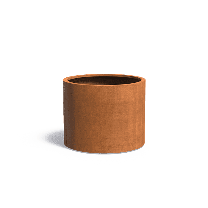 CTWL5.1 - Corten steel,Planters,CIRCUM with wheels,1000 x 800 mm