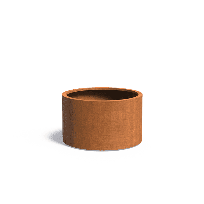 CTWL5.2 - Corten steel,Planters,CIRCUM with wheels,1000 x 600 mm