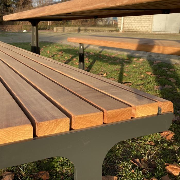 GRPNC.2300.ZnRc.BX bamboe - Coated steel,Picnic sets,GRO picnic set,2584 x 2070 x 905 mm