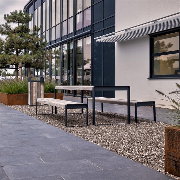 STBE.1500.Ct.BX bamboe - Corten steel,Benches,STORR without backrest,1500 x 440 x 430 mm