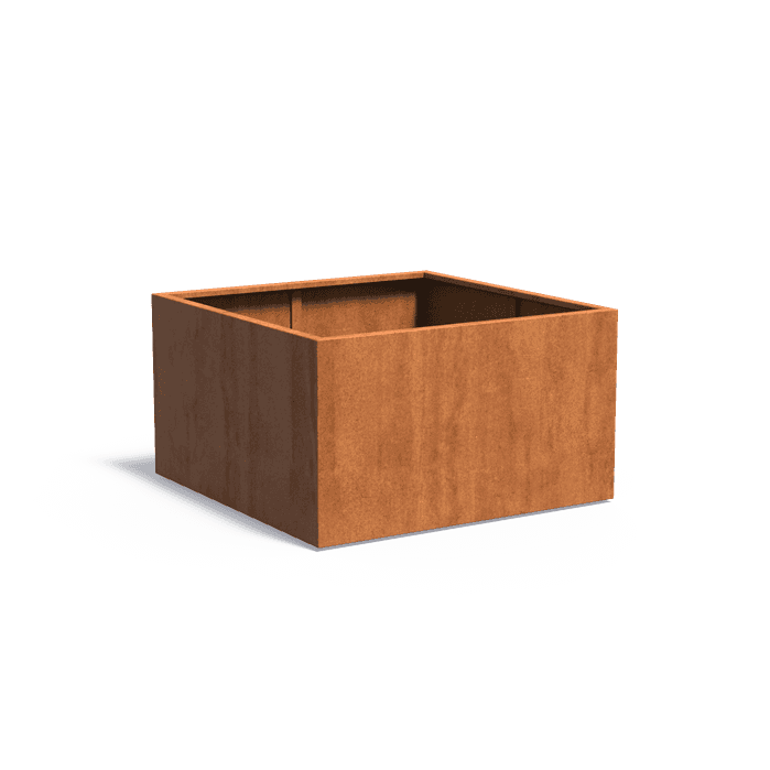 CA3.1 - Cortenstaal,Plantenbakken,CARREZ met bodem,1400 x 1400 x 800 mm