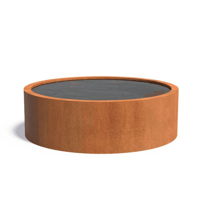 VCR1.2 - Cortenstaal,Waterelementen,Vijvers rond,2000 x 600 mm