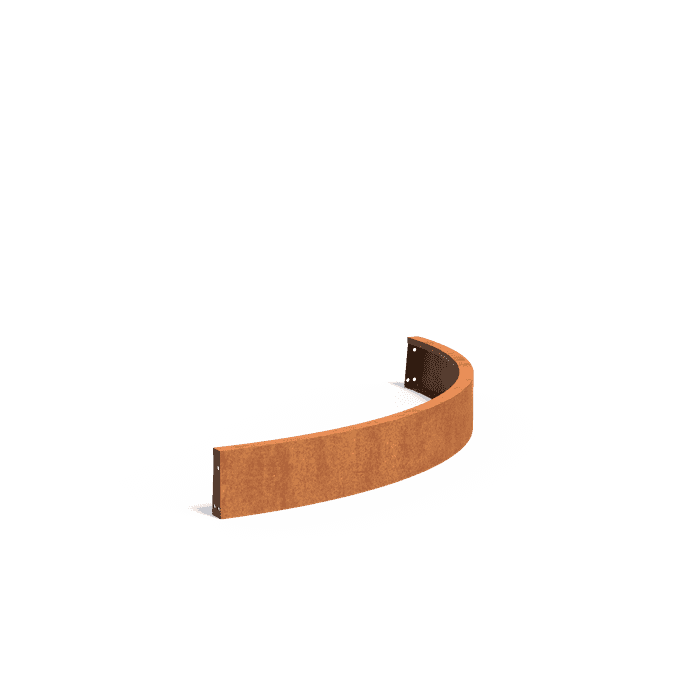 CRCO2.200.1500 outside curve - Cortenstaal,Keerwanden,Keerwand 200,1500 x 1500 x 200 mm