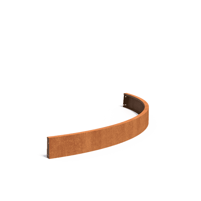 CRCO2.200.2000 outside curve - Cortenstaal,Keerwanden,Keerwand 200,2000 x 2000 x 200 mm