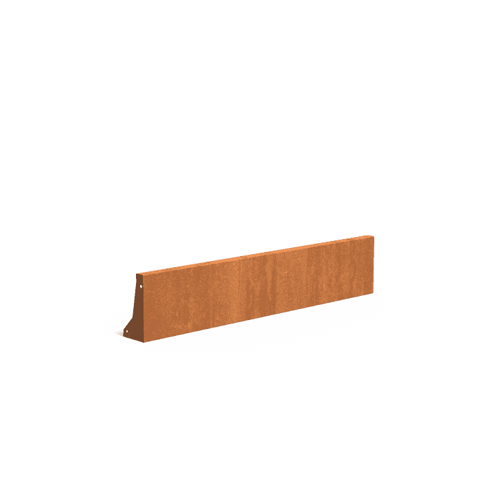 CRS2.300.1500 straight - Cortenstaal,Keerwanden,Keerwand 300,1500 x 150 x 300 mm