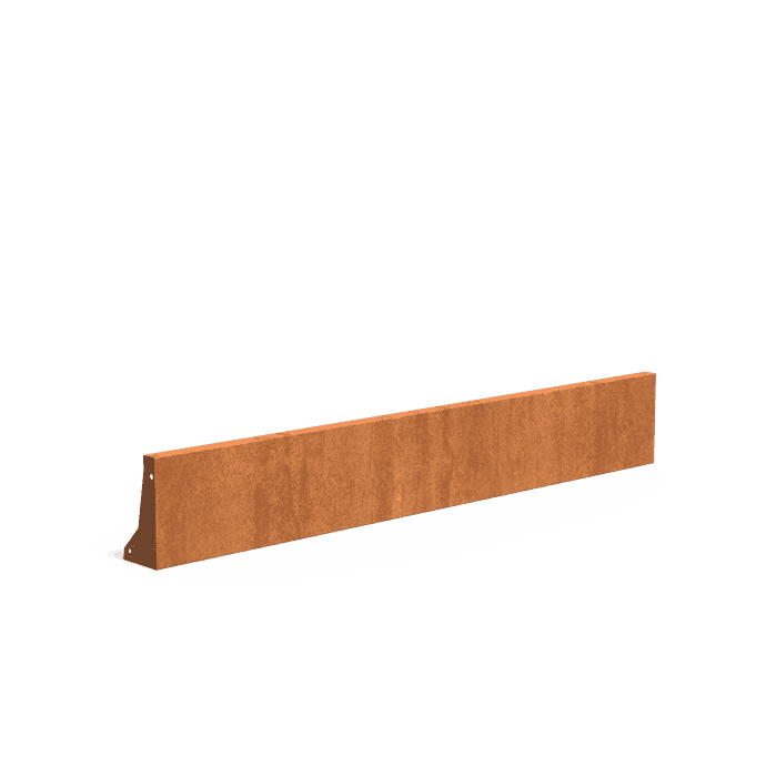 CRS2.300.2000 straight - Cortenstaal,Keerwanden,Keerwand 300,2000 x 150 x 300 mm