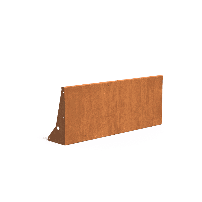 CRS3.600.1500 straight - Cortenstaal,Keerwanden,Keerwand 600,1500 x 300 x 600 mm