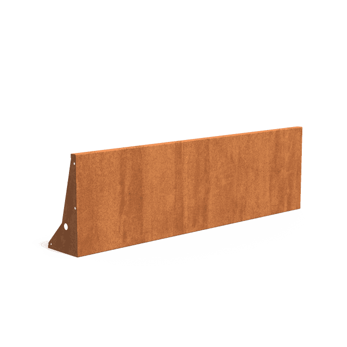 CRS3.600.2000 straight - Cortenstaal,Keerwanden,Keerwand 600,2000 x 300 x 600 mm
