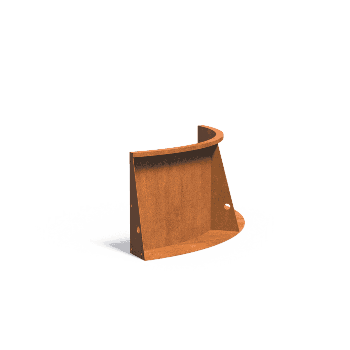CRCN3.600.1000 inside curve - Corten steel,Retaining walls,Retaining wall 600,1000 x 1000 x 600 mm