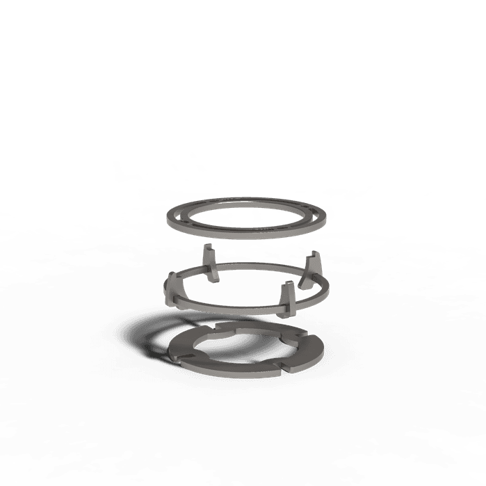 FSGS.250 GRILLSET HALO PIEZO - Steel,Accessories,Grill set,280 x 280 x 65 mm