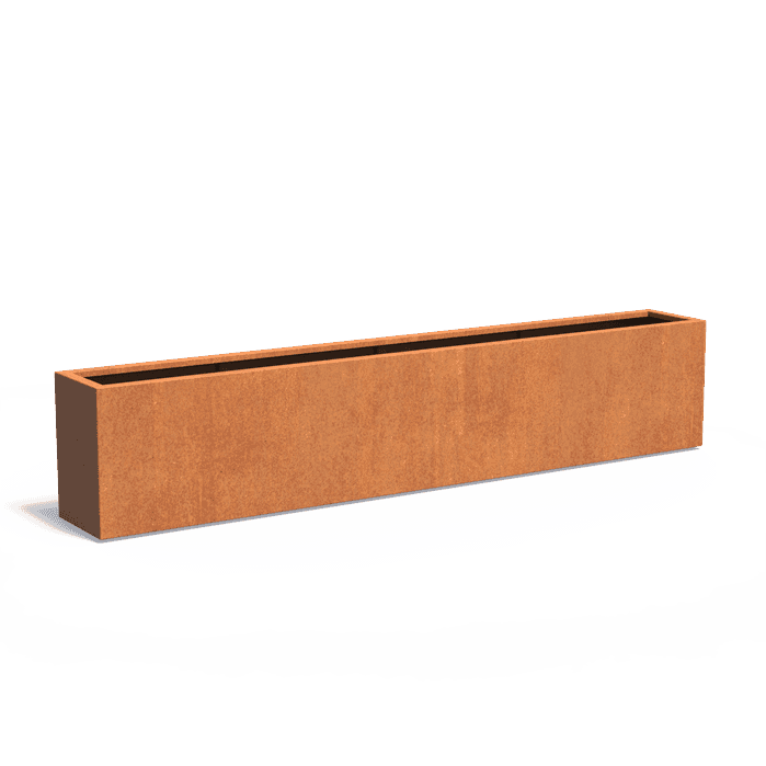 CA30.05 - Cortenstaal,Plantenbakken,CARREZ met bodem,3000 x 400 x 600 mm