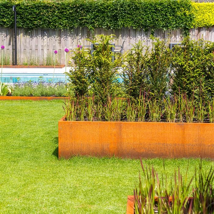 CA30.4 - Cortenstaal,Plantenbakken,CARREZ met bodem,800 x 400 x 600 mm