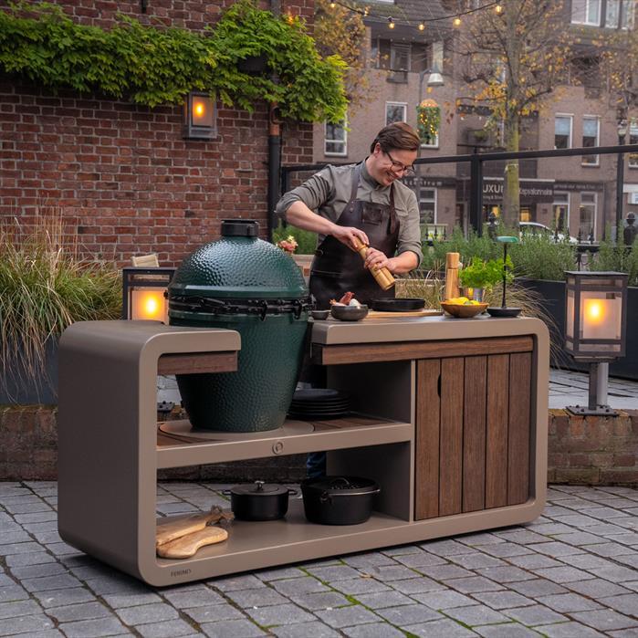 FKS.2000 - Stal kortenowska,Cooking,STATION KAMADO,2000 x 752 x 927 mm