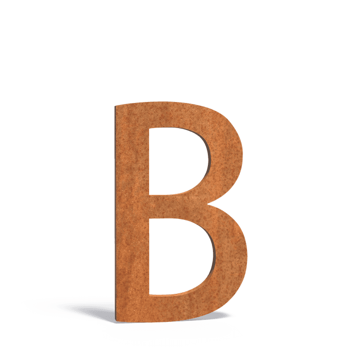 B Corten - Cortenstaal,Accessoires,Huisletters,62 x 5 x 90 mm